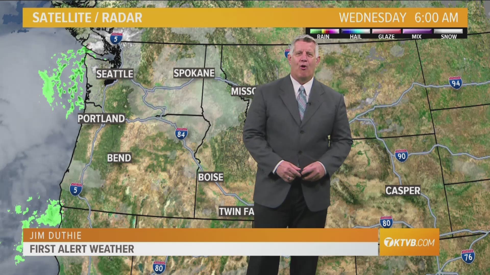 Jim Duthie says expect drier conditions with the winds picking throughout the day.