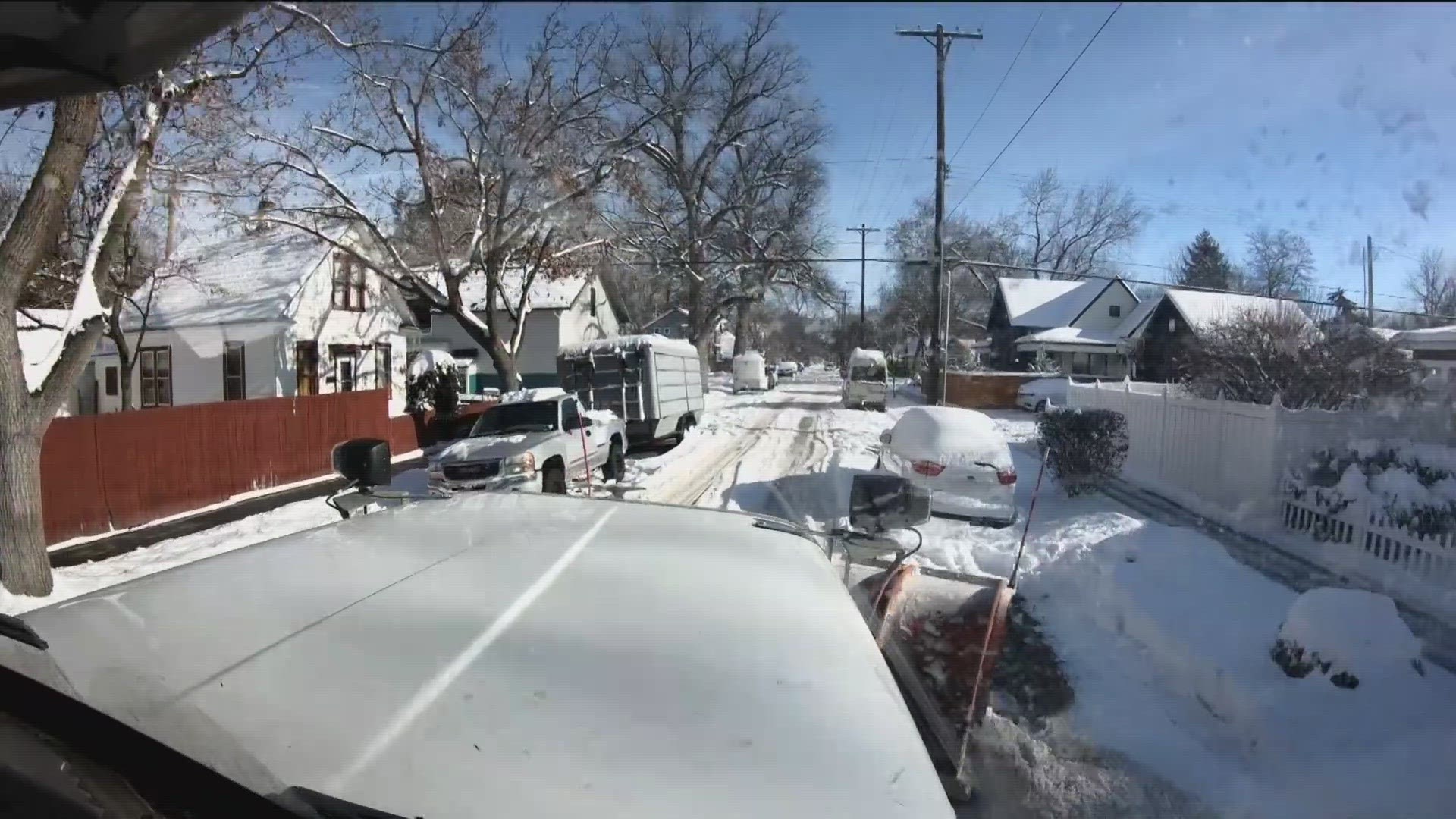 With the amount of snow, the Treasure Valley has seen in the last few days. The Ada County Highway District has moved to plowing residential roads.