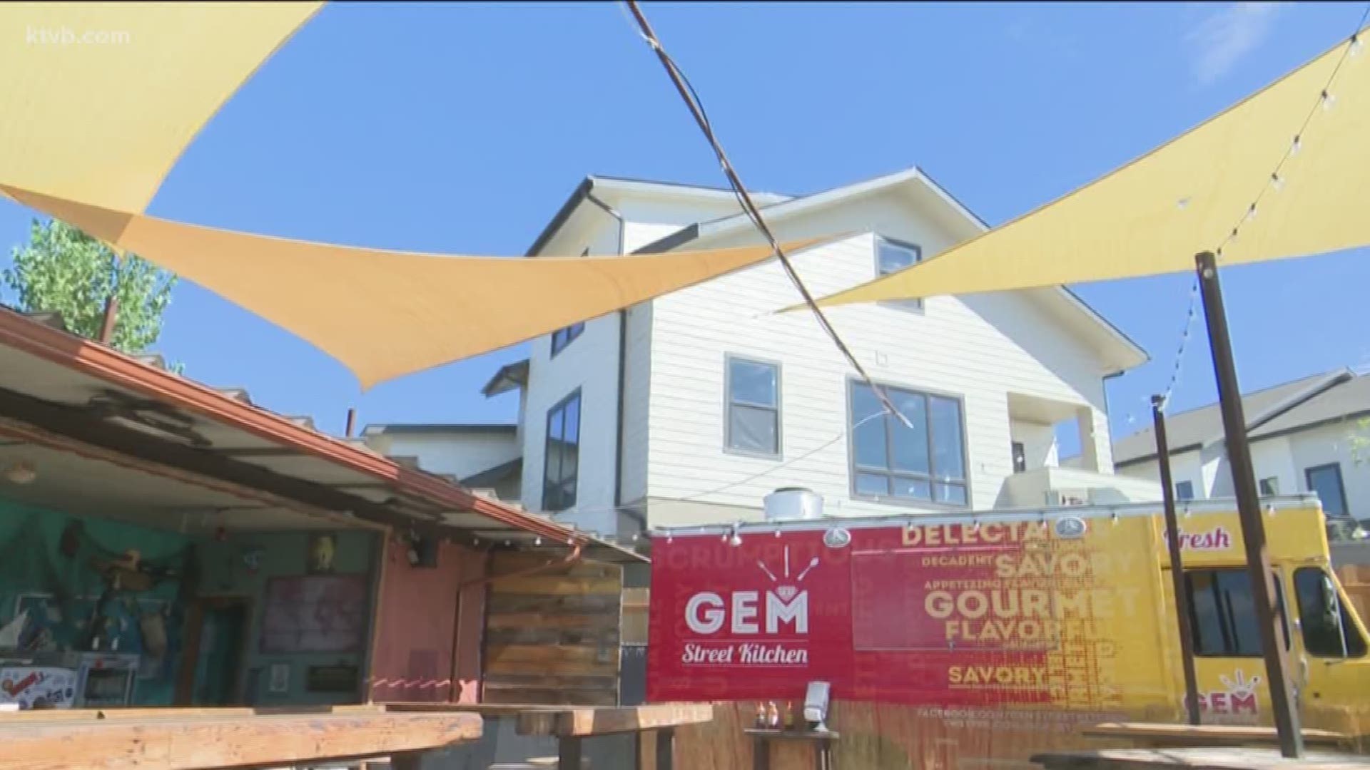 The owner of The Yardarm says the neighboring development was built wrong.