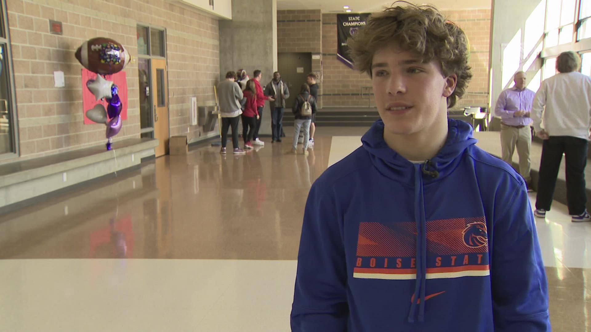 Rocky Mountain High School senior Troy Wilkey will play for the Boise State University football team as a defensive back beginning fall 2023.
