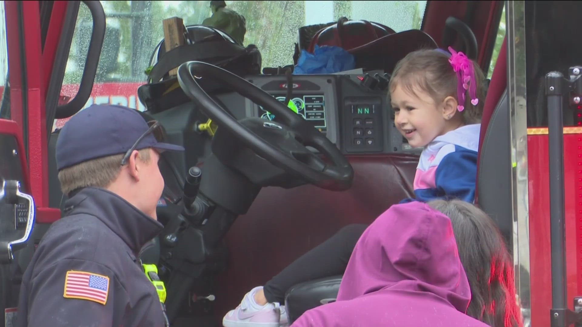 The event offered an opportunity for families to see what first responders do, and learn about how to stay safe.