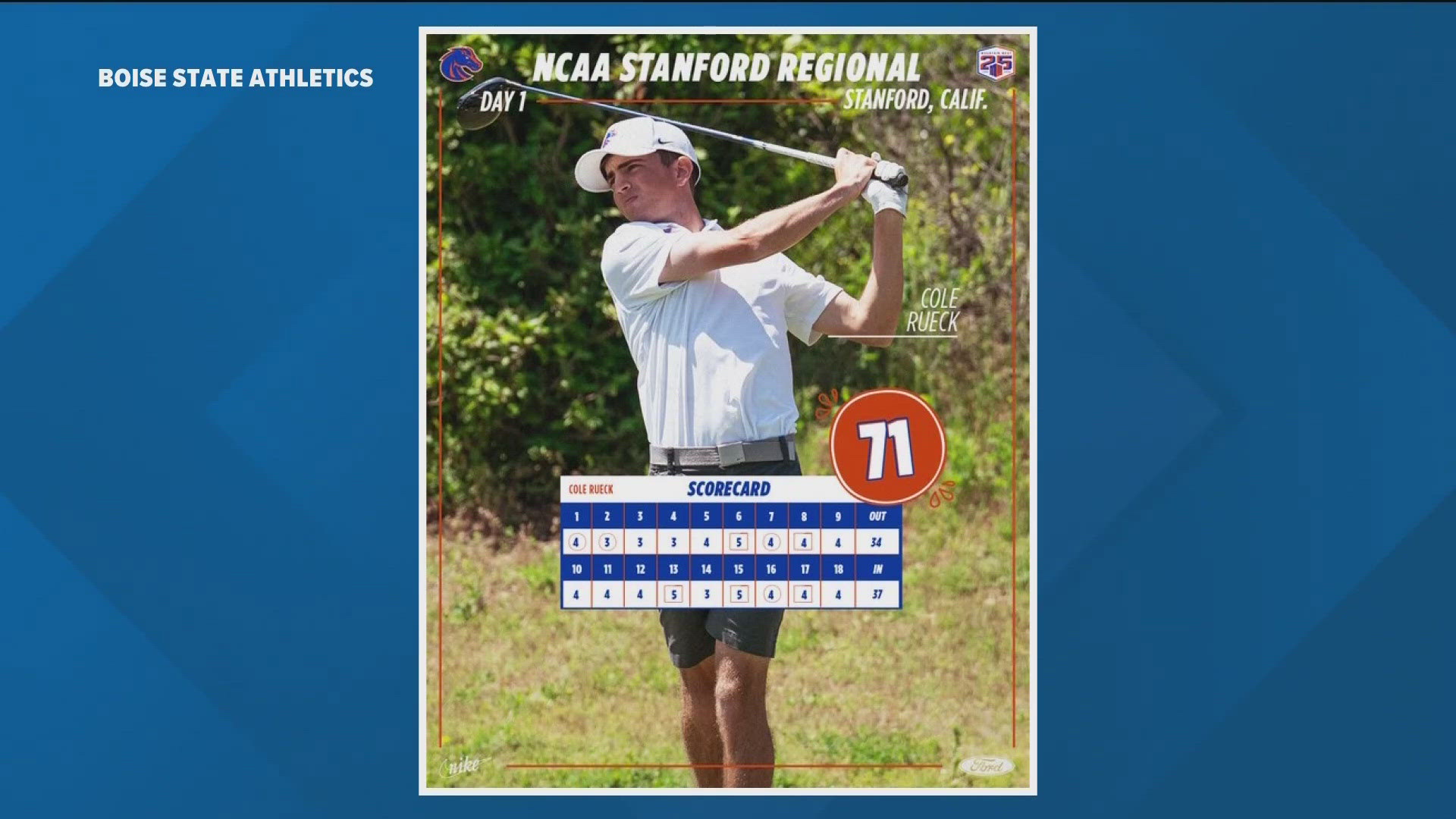 Rueck won the Idaho Men's Amateur in McCall by four strokes to earn a full exemption into the 2025 U.S. Amateur Championship in San Francisco. 
