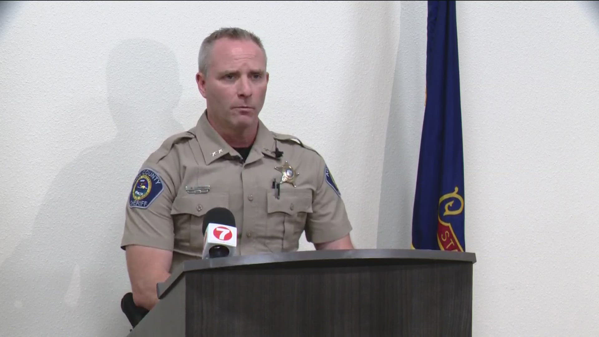 The Ada County Sheriff's Office held a press conference on a Thursday, about police chase and an officer shooting the suspect.