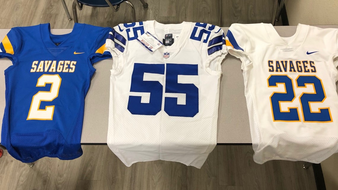 Youth Dallas Cowboys Leighton Vander Esch Camo 2019 Salute To Service Game  Jersey - Bluefink