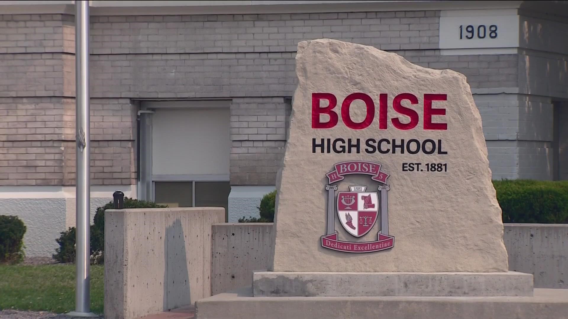 Increased police presence at Boise High School on Friday came after the Boise Police Department was notified about a "vague school threat."