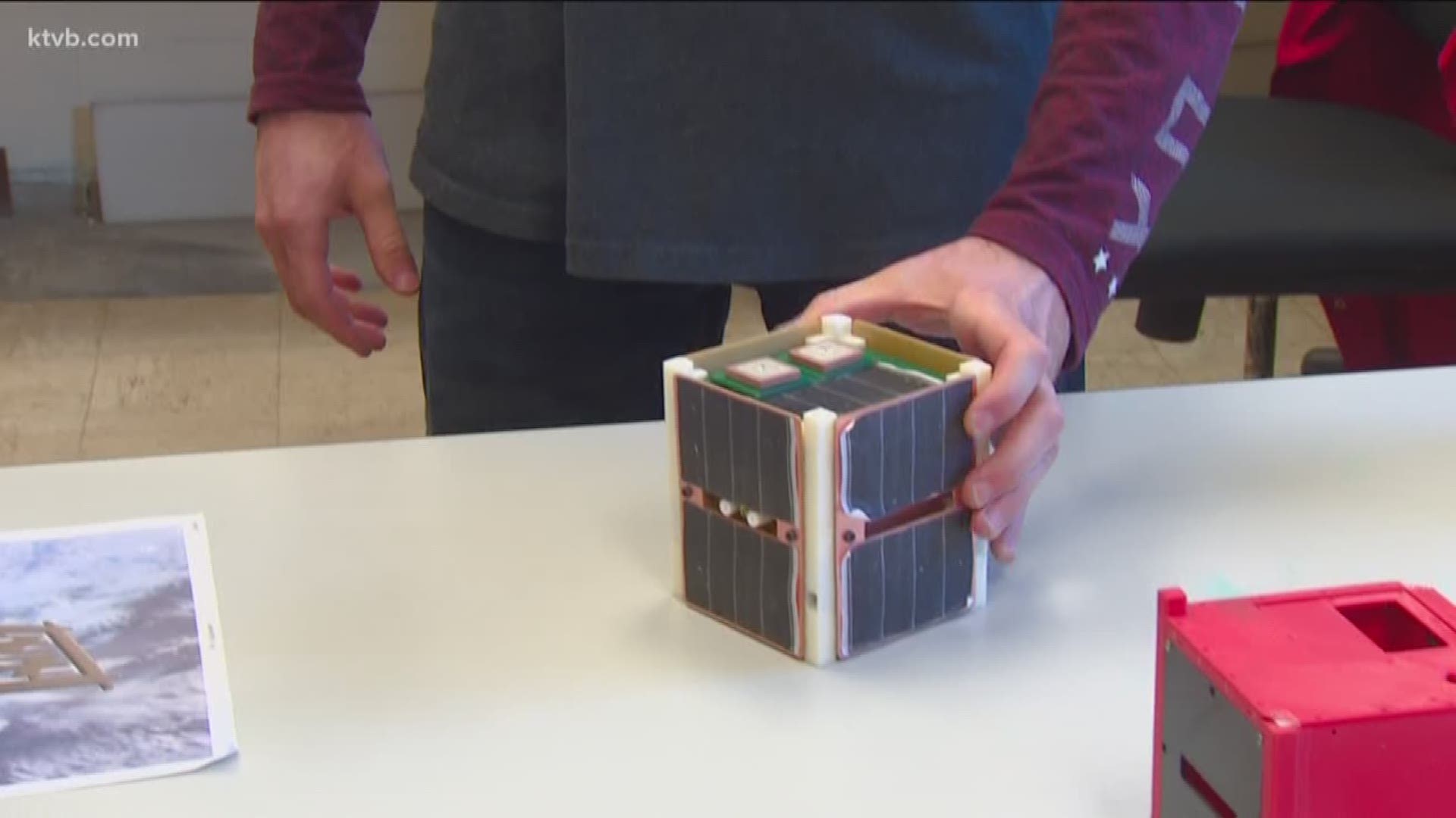 Students create first 3D printed satellite.