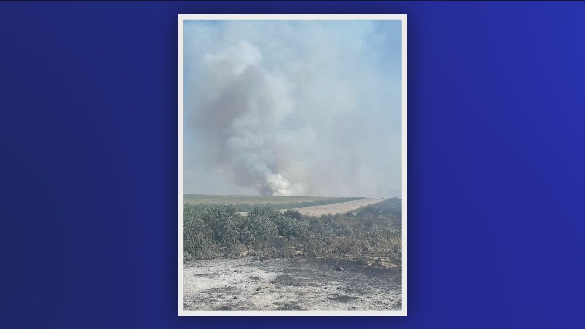 The Boise District BLM said the 'Southcoy Fire' burned roughly 150 acres Wednesday evening. Crews expect the fire to be controlled around 9 a.m. Thursday.