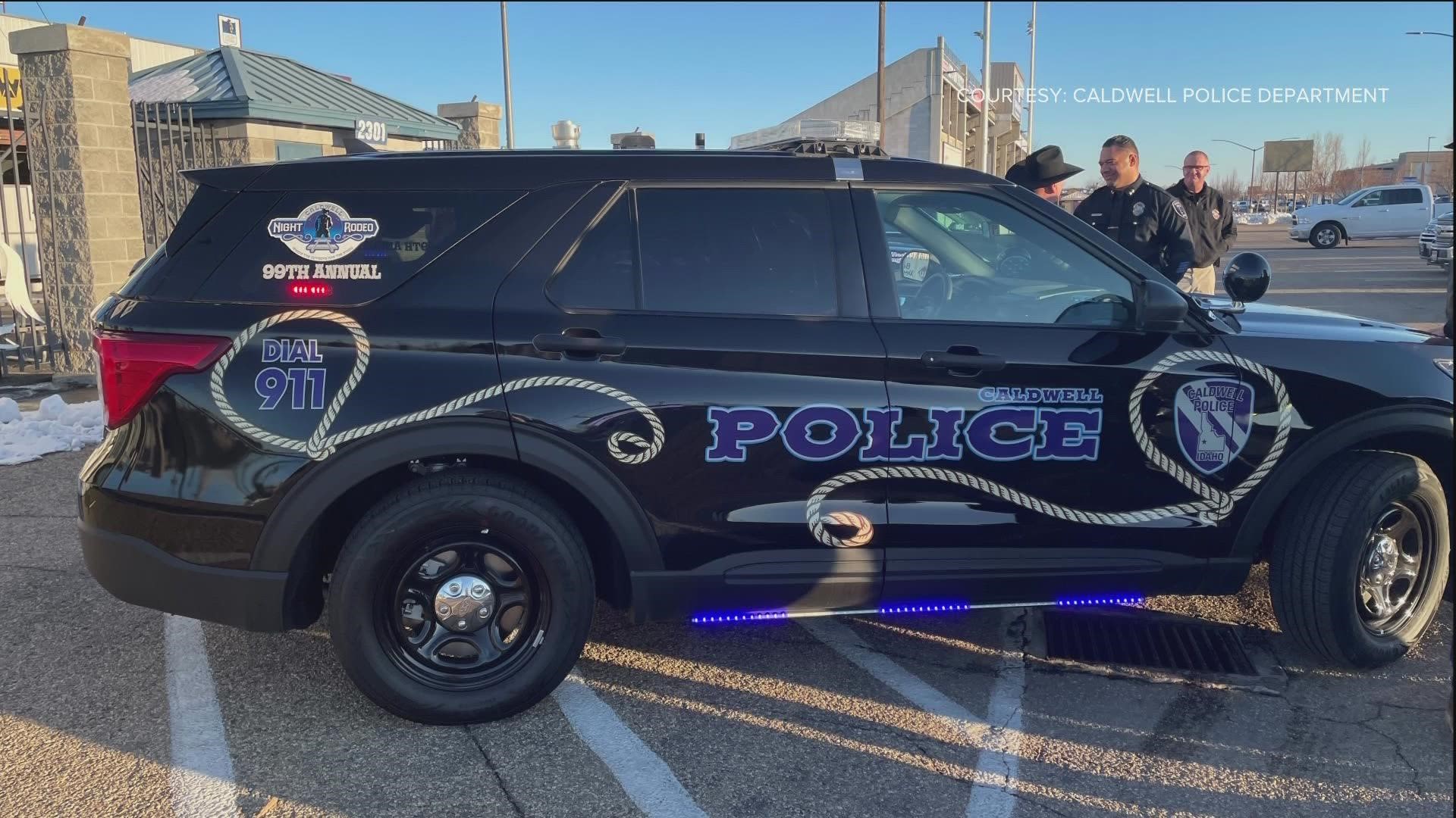 Caldwell Police roll out rodeothemed patrol car