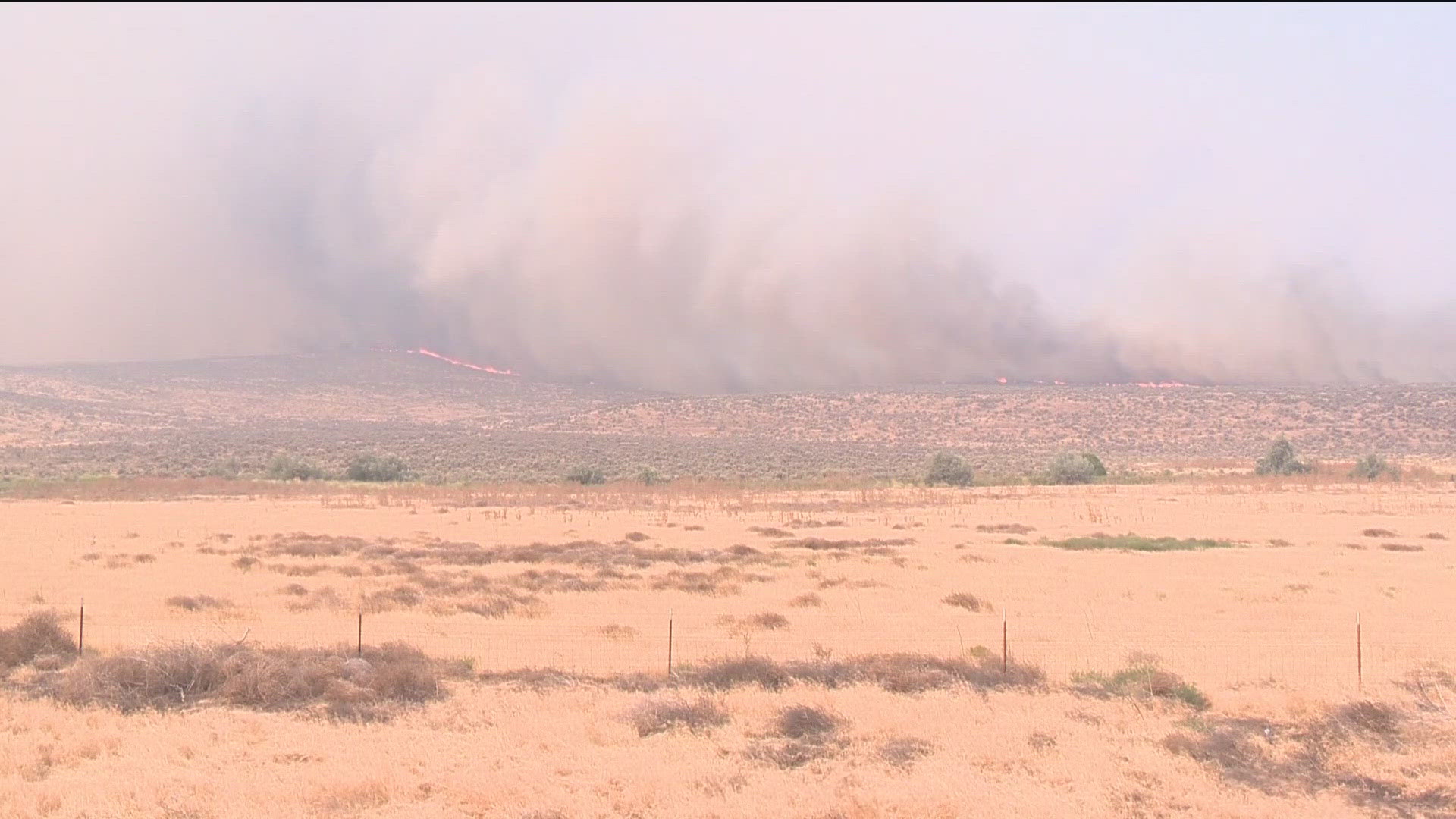 Smoke continues rolling in from wildfires in Eastern Oregon, including the Durkee Fire.