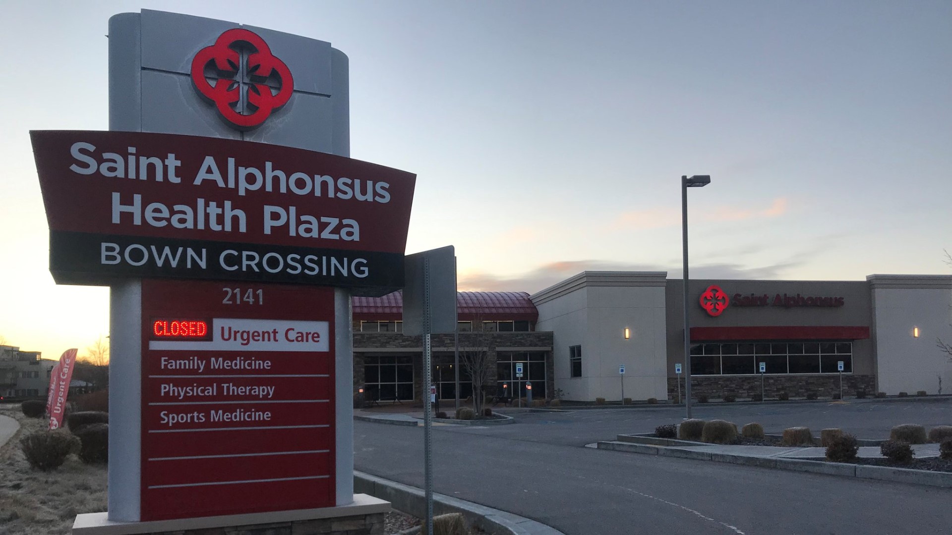 Electrical fire sparks at Saint Alphonsus urgent care facility