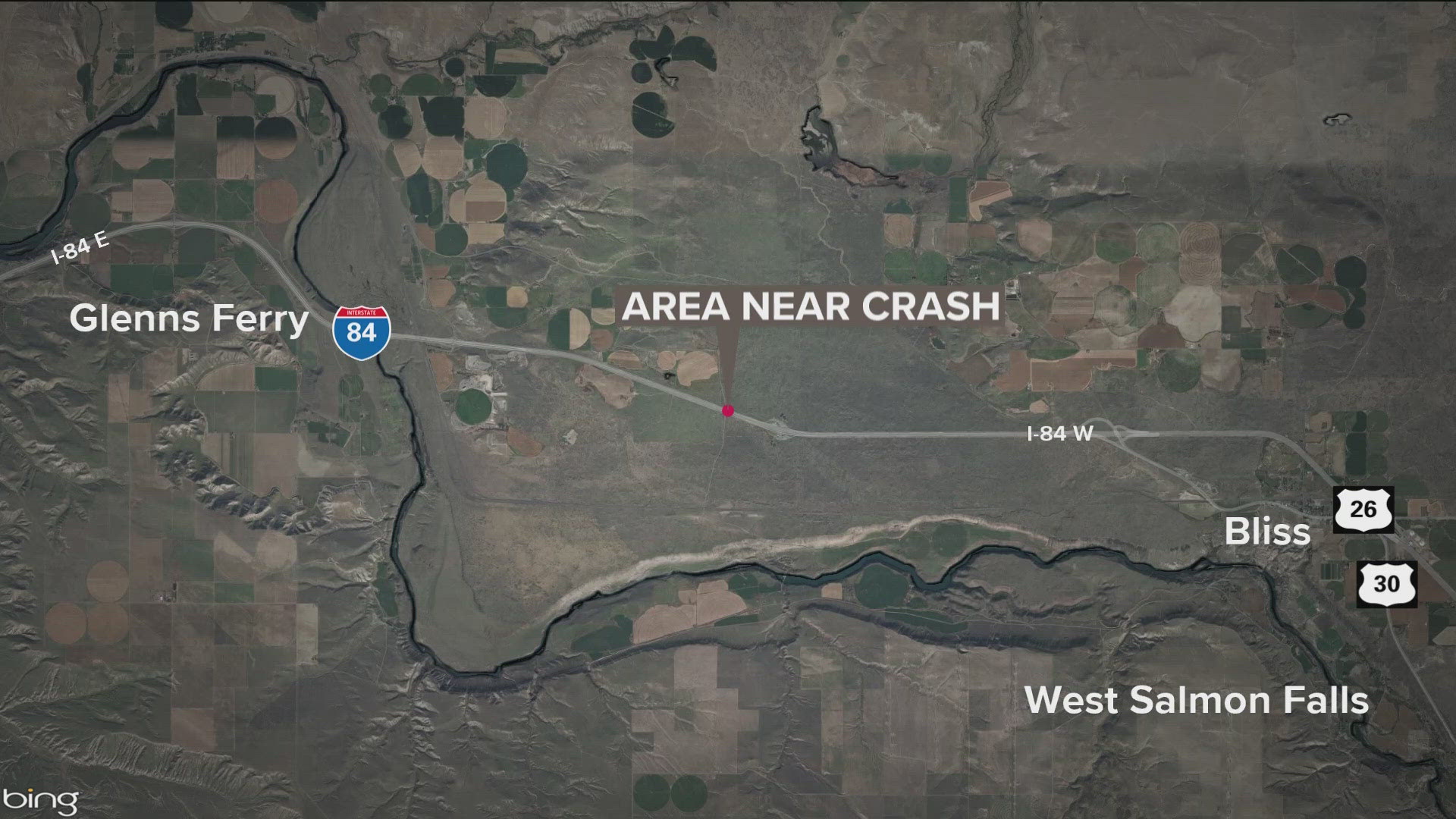 The Idaho State Police said on Monday morning, an 18-year-old man crashed into a light pole on I84 near Bliss. Police said he was ejected and hit by a semi-truck.