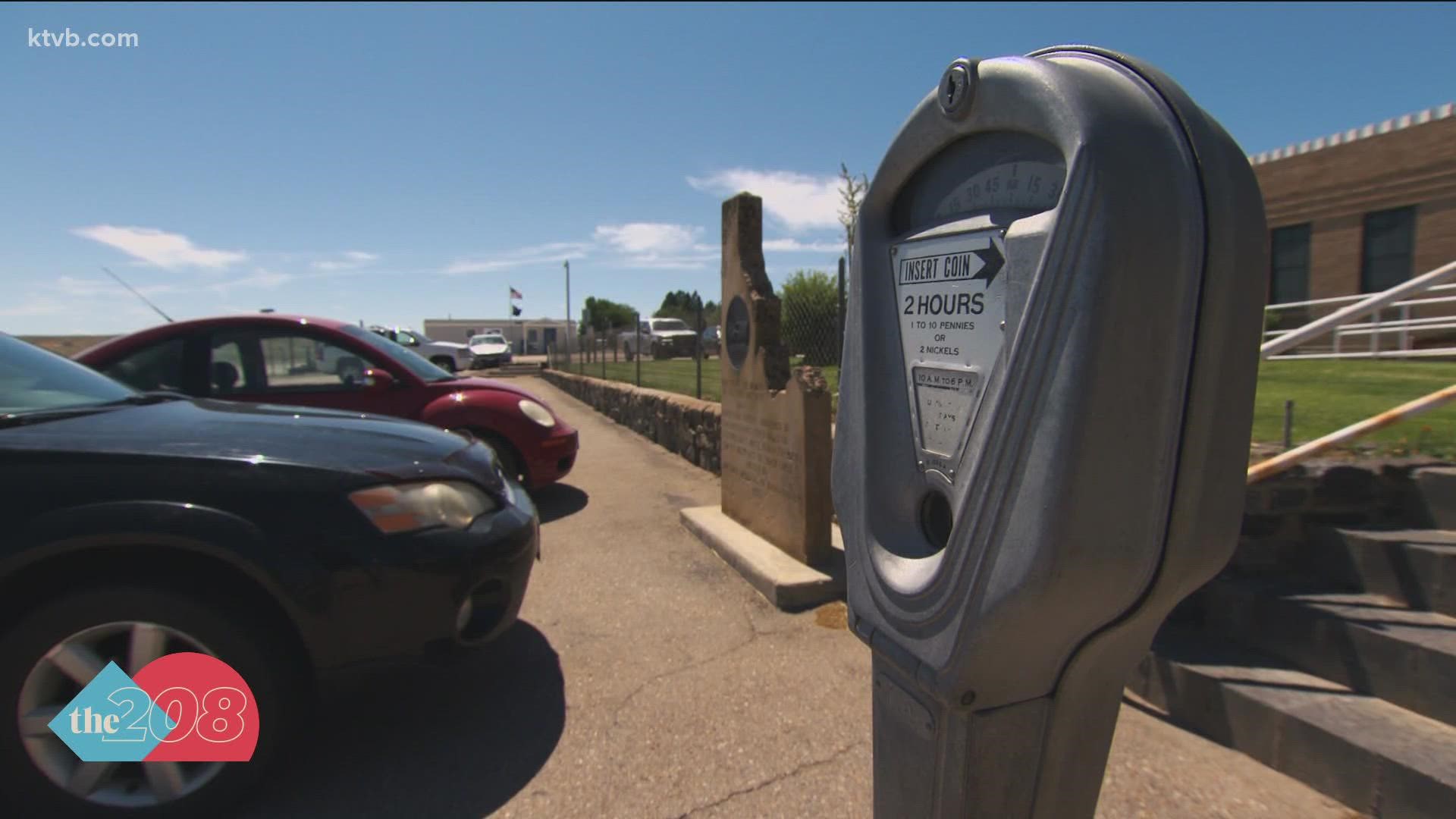 The parking meter in Murphy is the only one in Owyhee County, but parking isn't considered a "premium" in this small town.