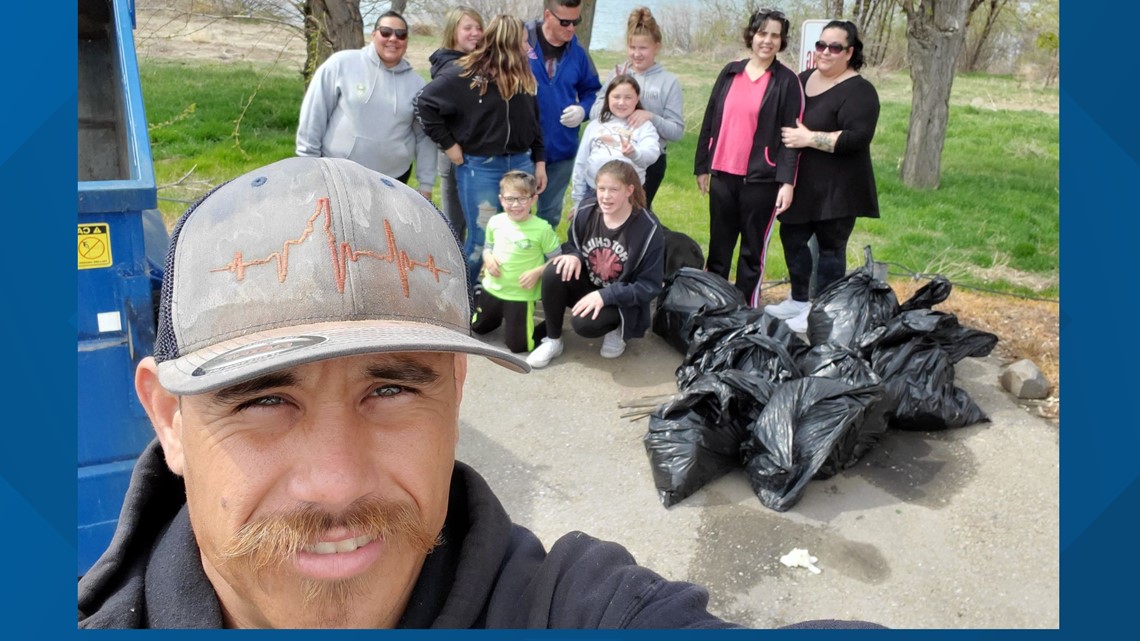 7's HERO Nampa man organizes trash clean up at Lake Lowell