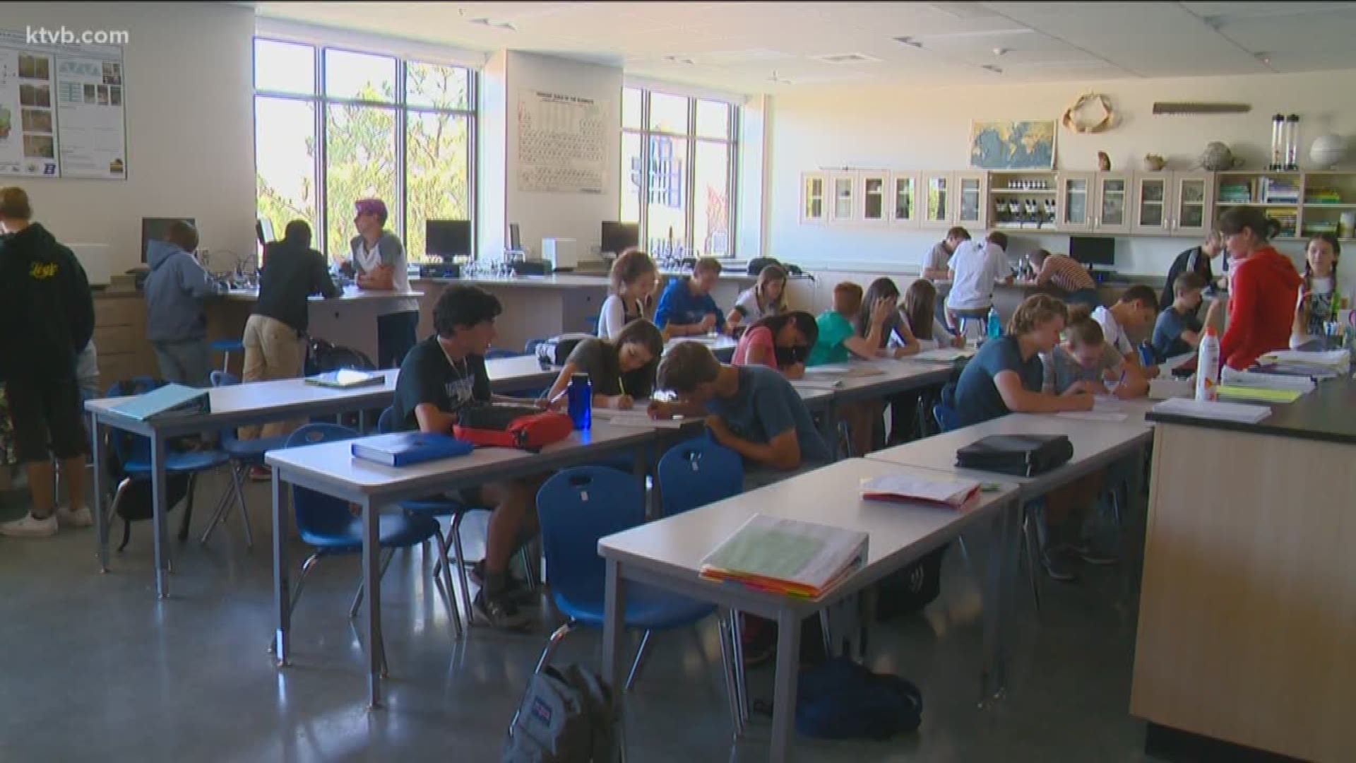 The school's principal says those new classrooms are already full.