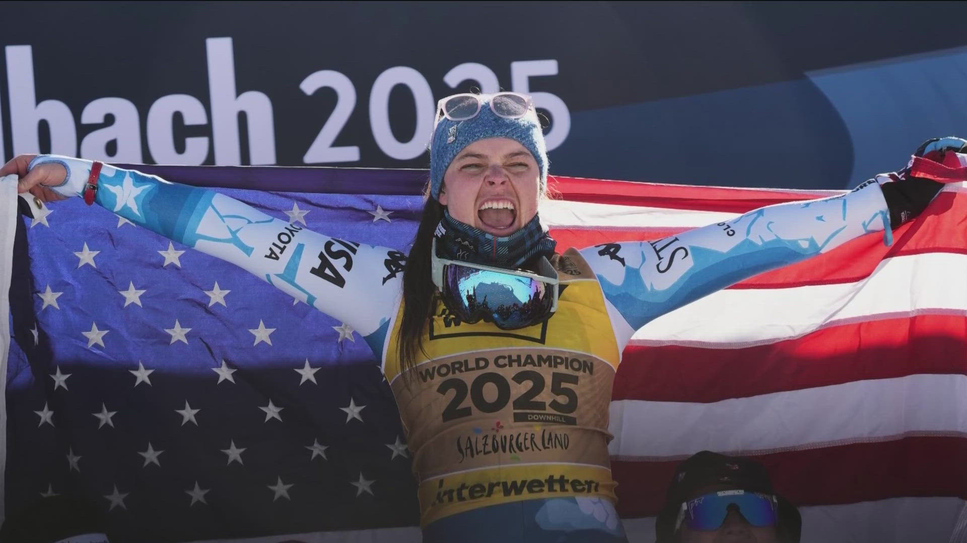 Idaho-raised skier Breezy Johnson secures gold at Alpine world