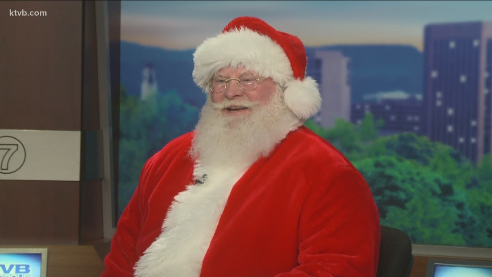 Santa took time from his busy schedule to drop by the News at Four.