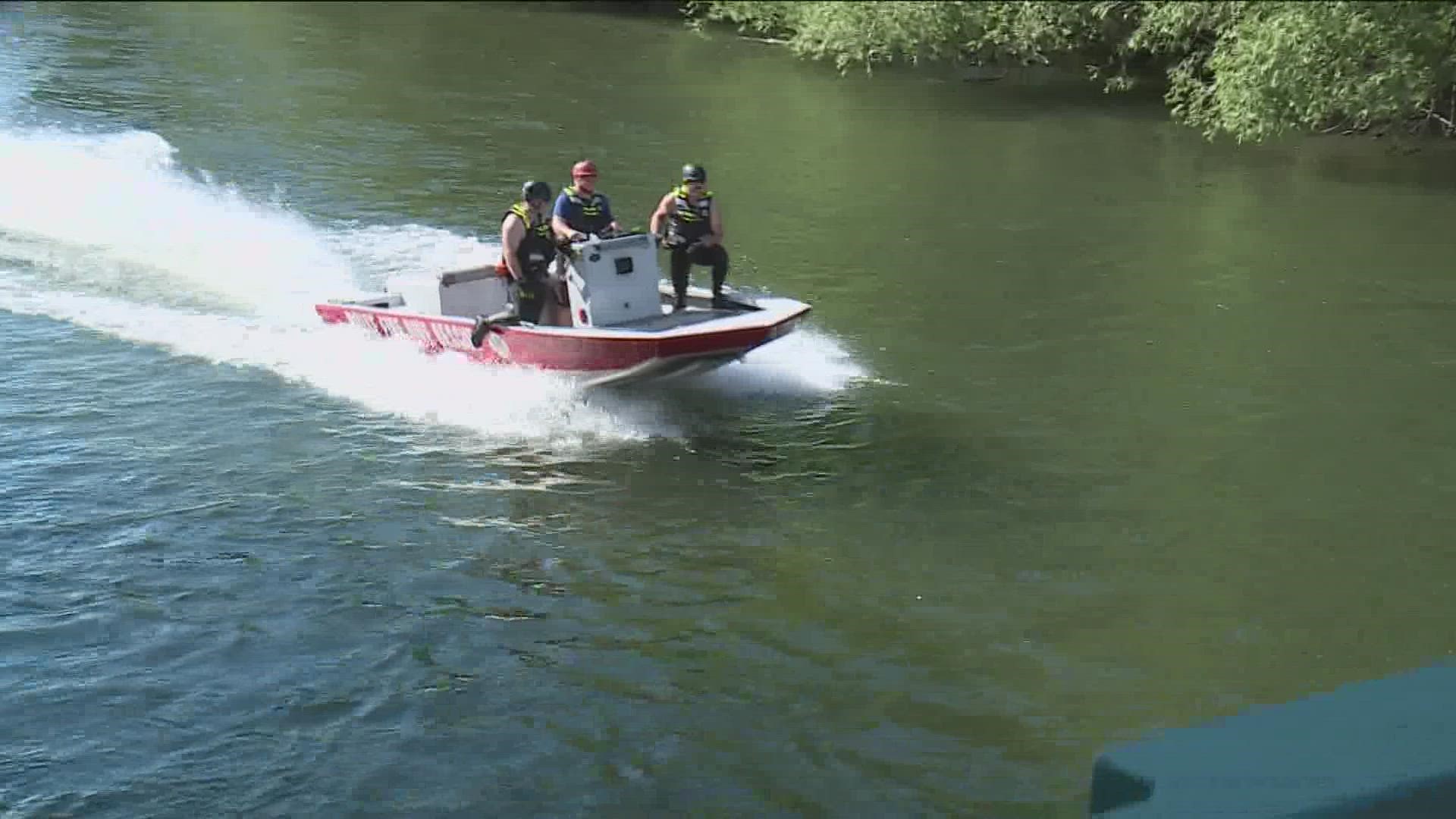 In a span of less than six hours Monday, Boise Fire's Dive Team had 14 rescue assists on the Boise River, including four life-threatening or lifesaving rescues.