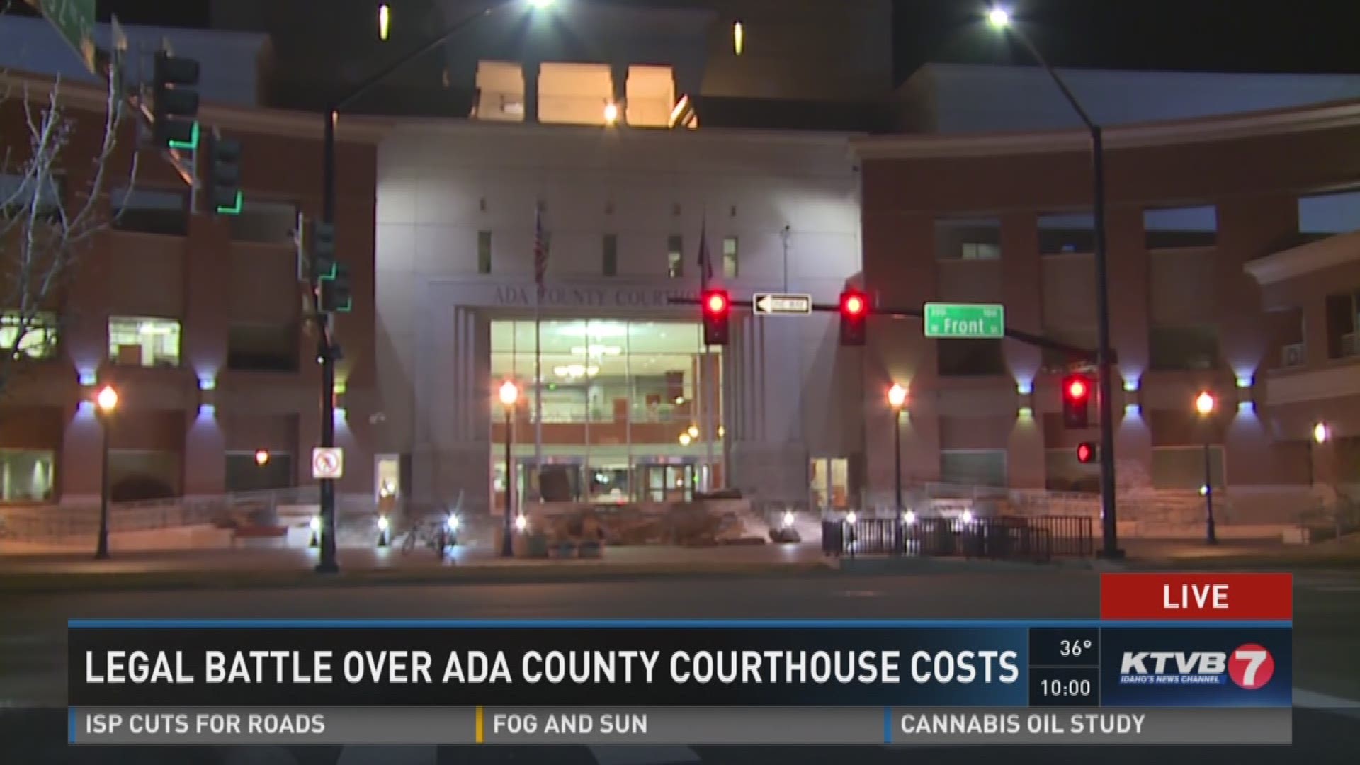 Legal battle over Ada County Courthouse costs.