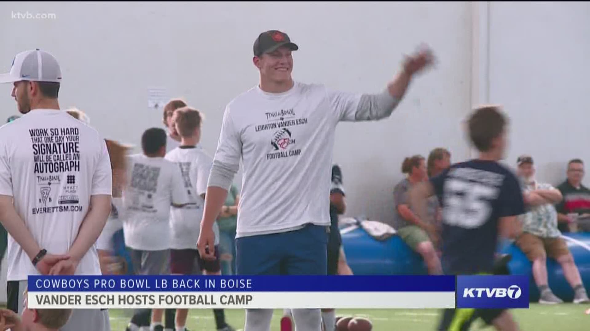 The pride of Salmon River High School says it's important to take time out of the offseason grind to come back home to host the youth football camp and build relationships and just have fun.