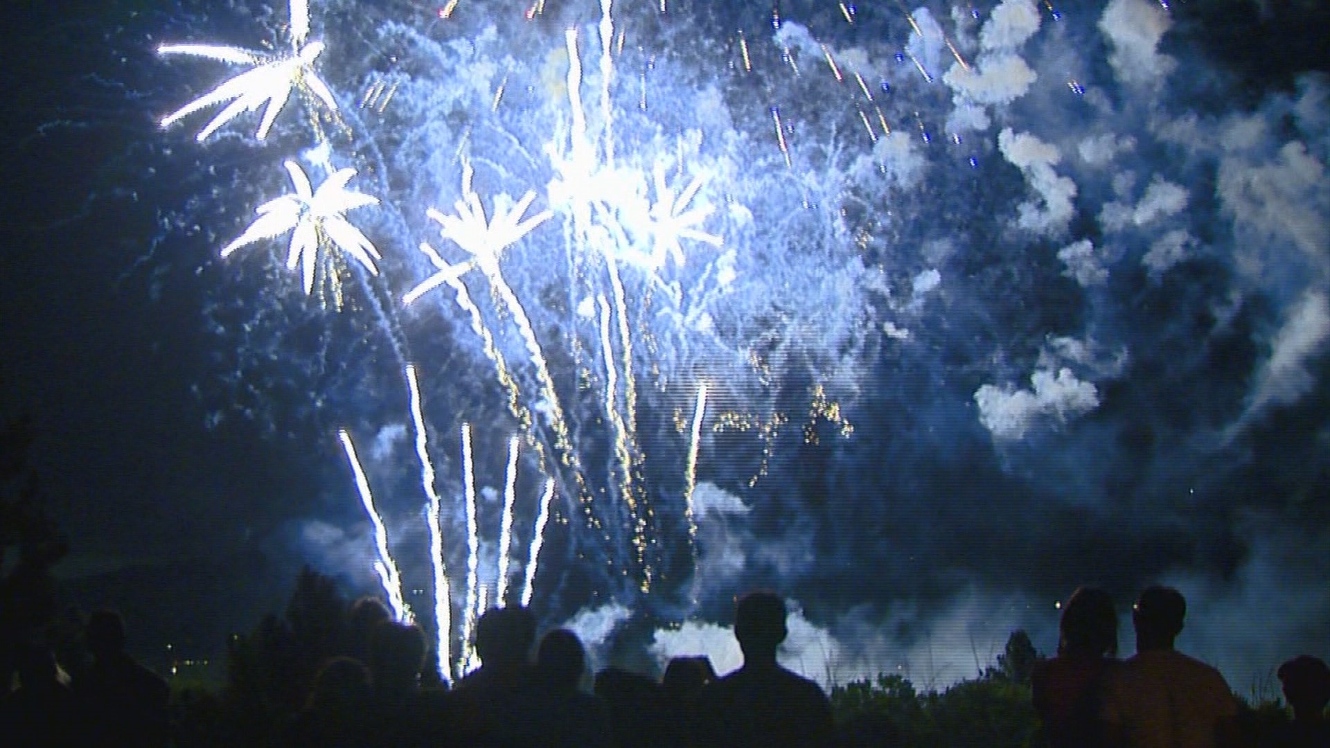 The annual fireworks display for Independence Day from Ann Morrison Park in Boise.