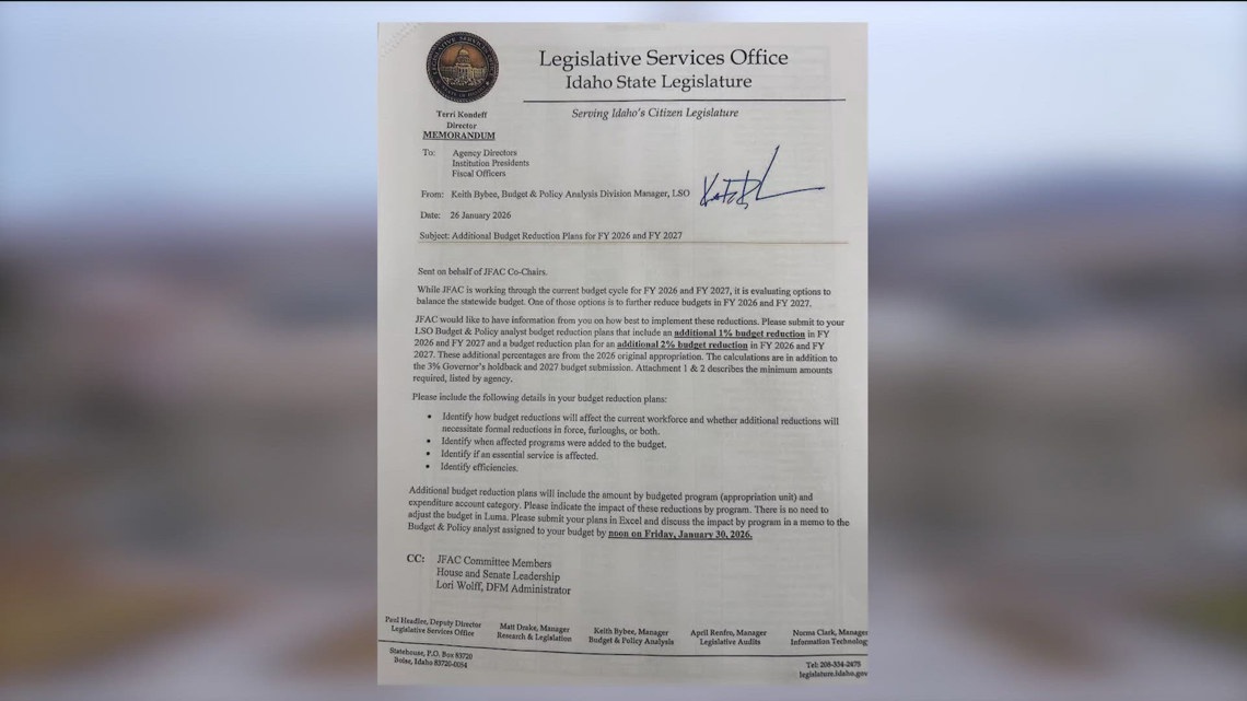 Idaho agencies brace for budget cuts as lawmakers debate what to cut