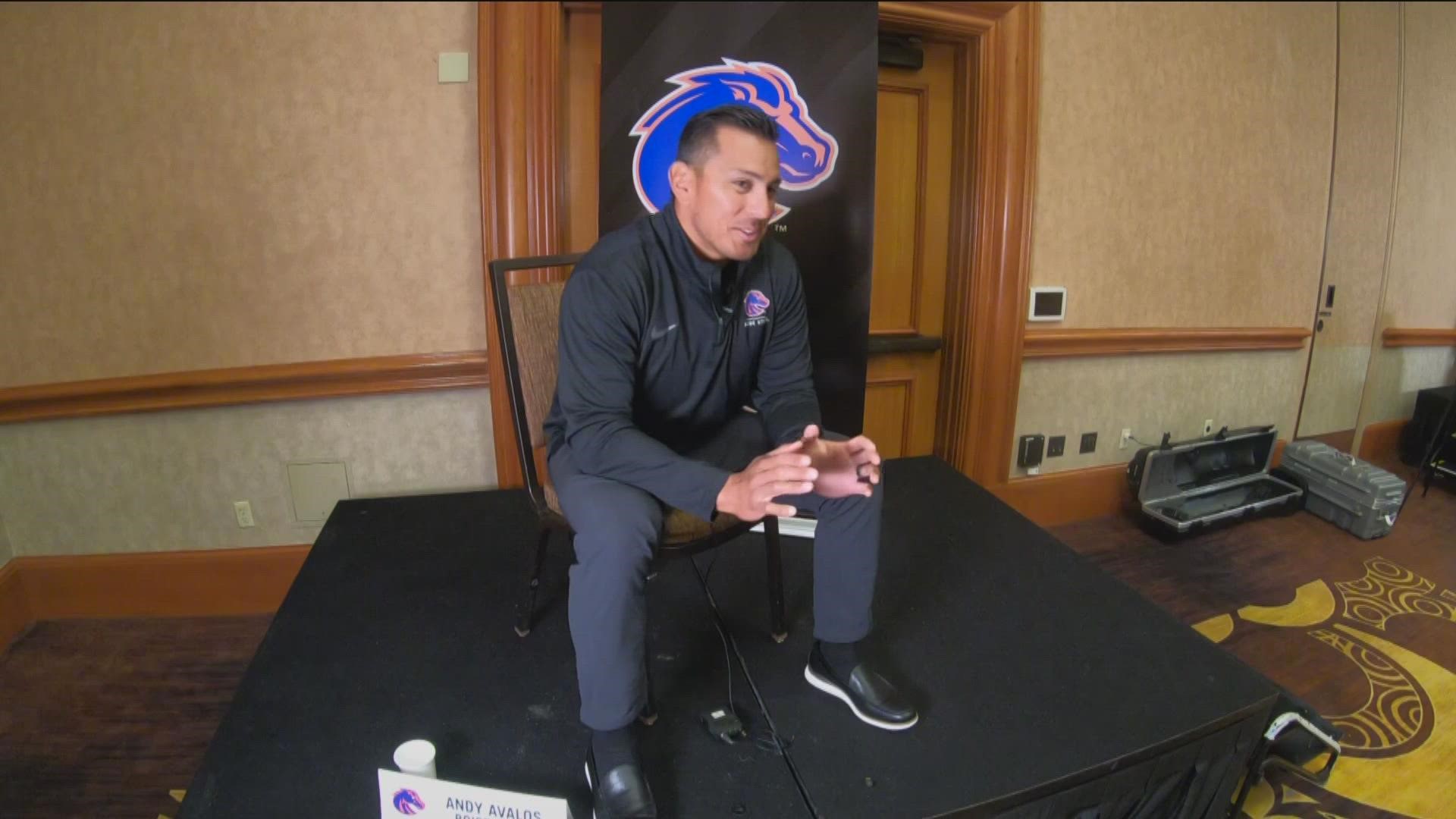 Nevada head coach Ken Wilson explains Boise State's Andy Avalos' fear for spiders, including a story from their time together at the University of Oregon.
