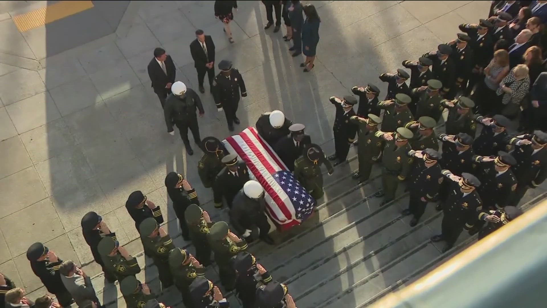 A memorial service for longtime senator Dianne Feinstein will be on the steps of San Francisco City Hall.