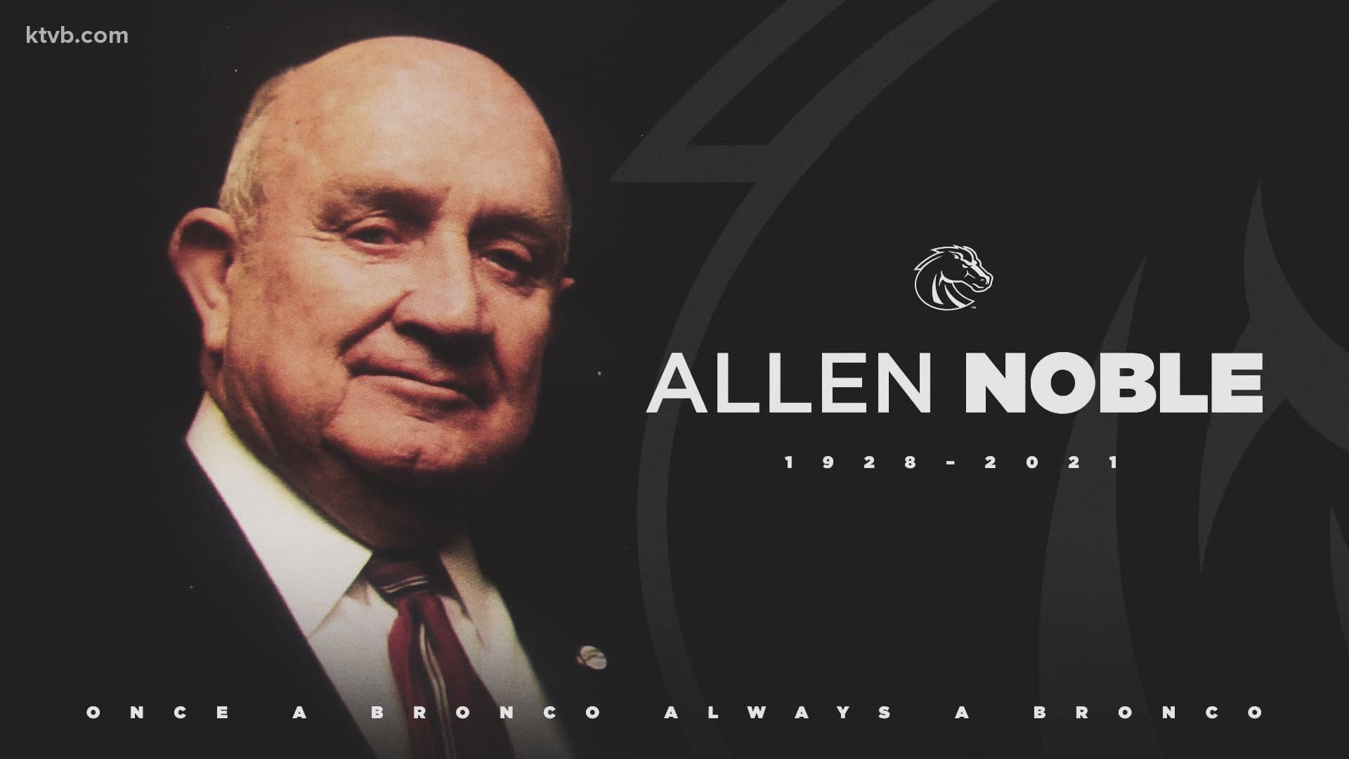 The man behind Boise State's Allen Noble Hall of Fame passed away on Tuesday, according to the university.