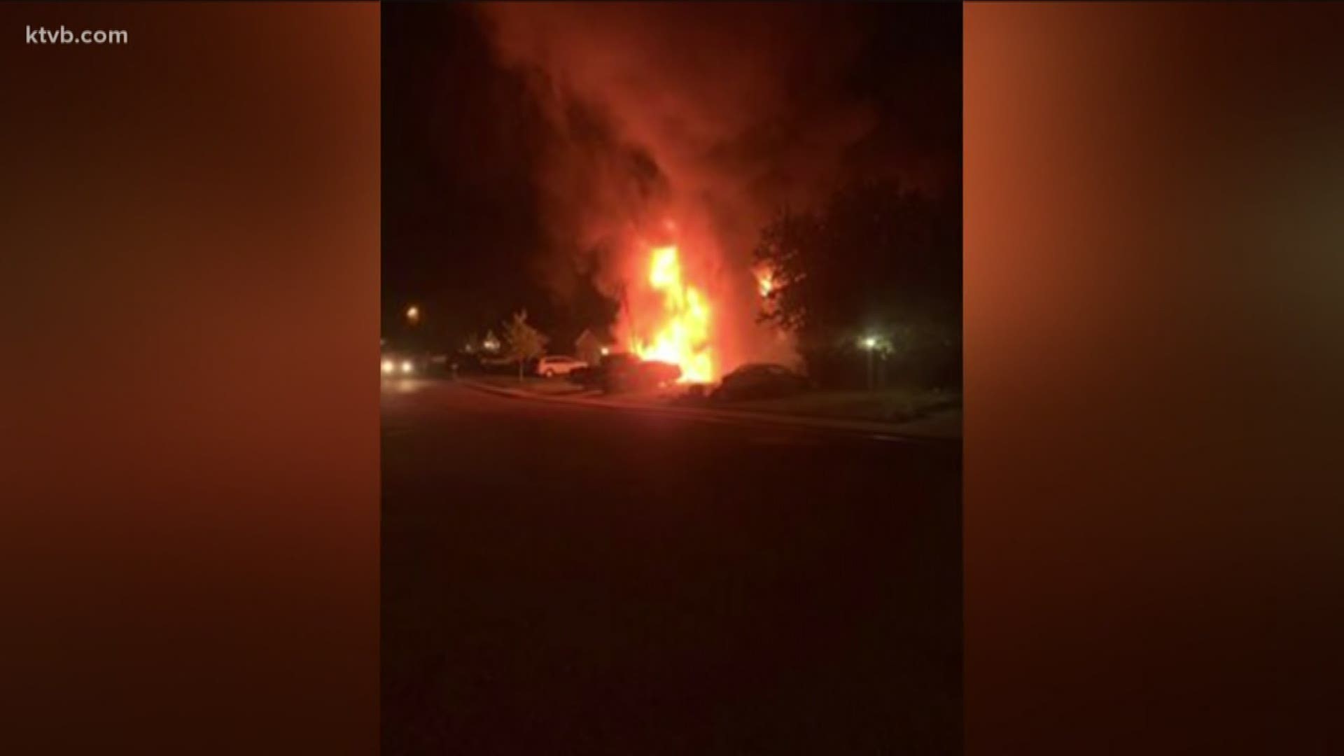 A late night fire on the 4th of July heavily damaged a Nampa home