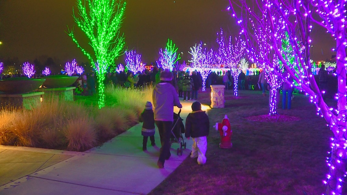 Huge Christmas light display now up at Scentsy in Meridian