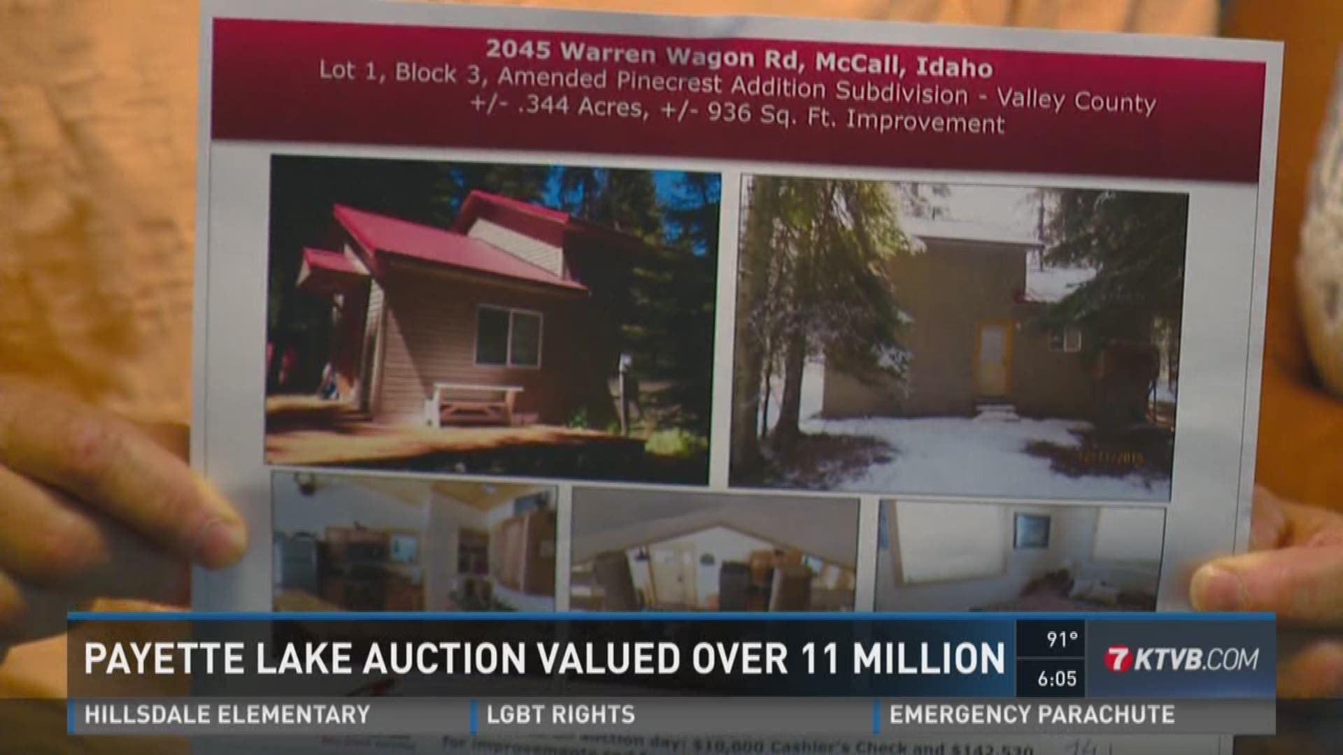 The lots were valued at over $11 million.