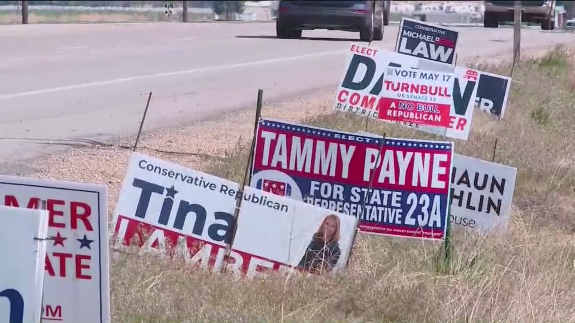 Ada County Highway District said "all political campaign signs must be removed from the public way right of within 48 hours following Election Day."