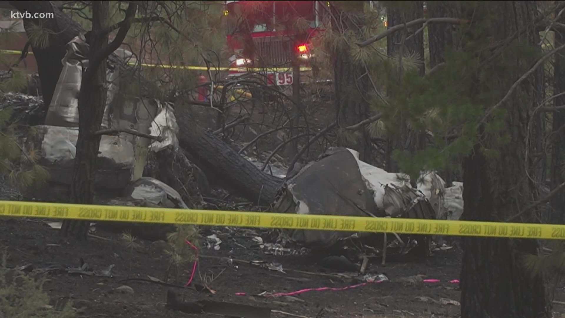 Authorities now say that all six people on the plane died in the crash. The plane originated from Coeur d'Alene, Idaho, officials say.