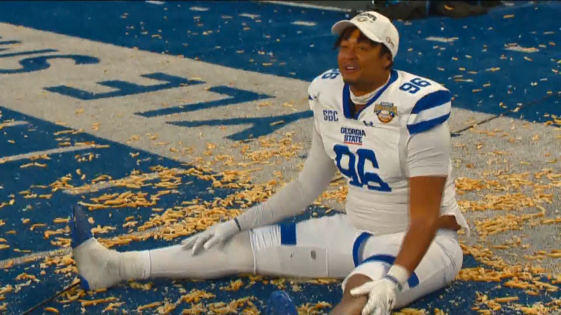 Georgia State quarterback Darren Grainger accounted for 368 yards of total offense to lead the Panthers to a Potato Bowl win over Utah State in Boise on Saturday.