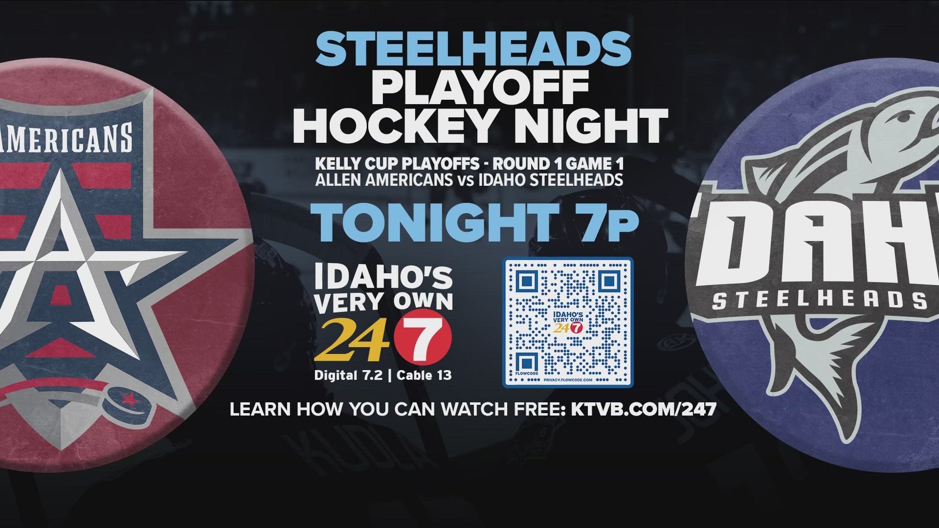 Idaho welcomes Allen to downtown Boise on Monday for Game 1 of the Mountain Division Semifinals. The Steelheads eye a second-straight trip to the Kelly Cup Finals.