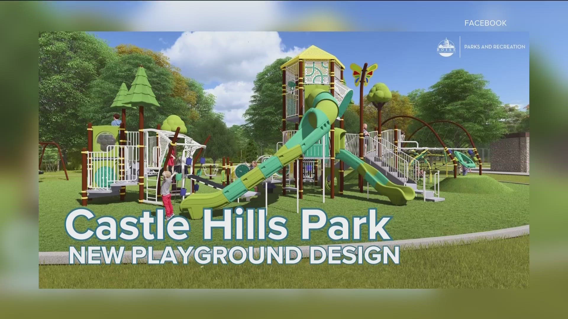 The public was able to vote on the final design, which received about 54% of the vote. The original park was destroyed by a fire back in early February.