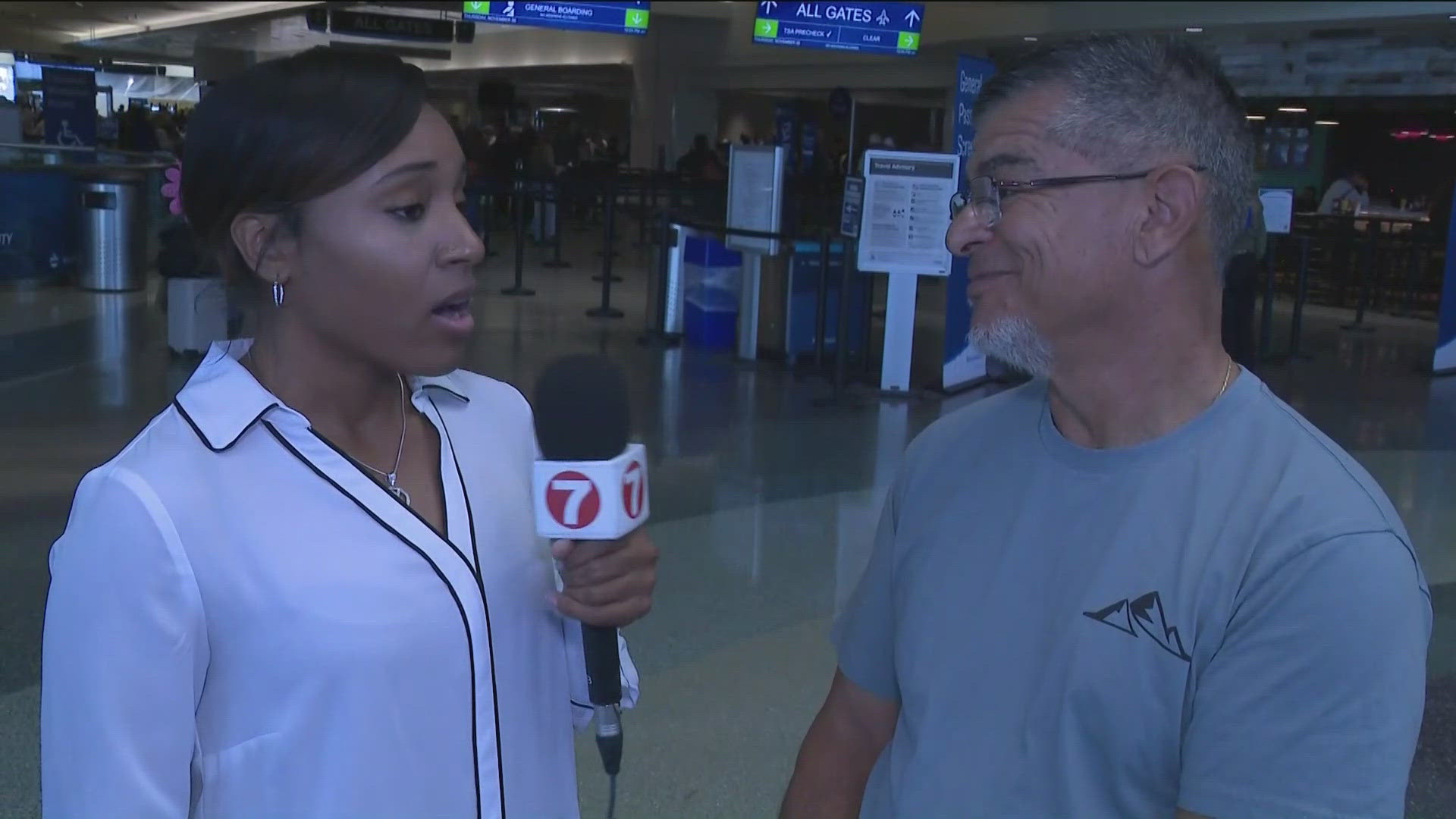 KTVB's Dereka Kay talks to a traveler about the impacts being felt across the nation due to FAA service cuts. 