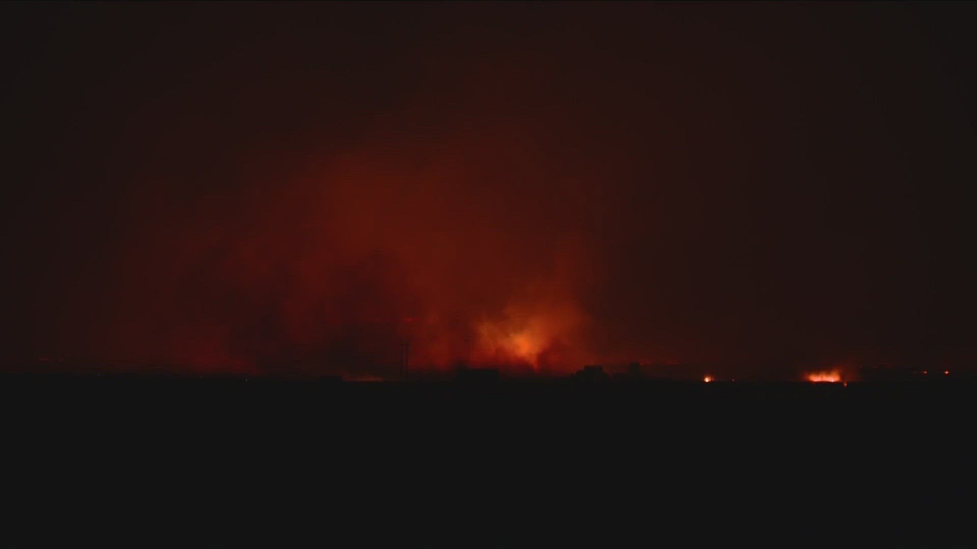 Evacuation alert issued as Range Fire burns near Orchard Training Range ...