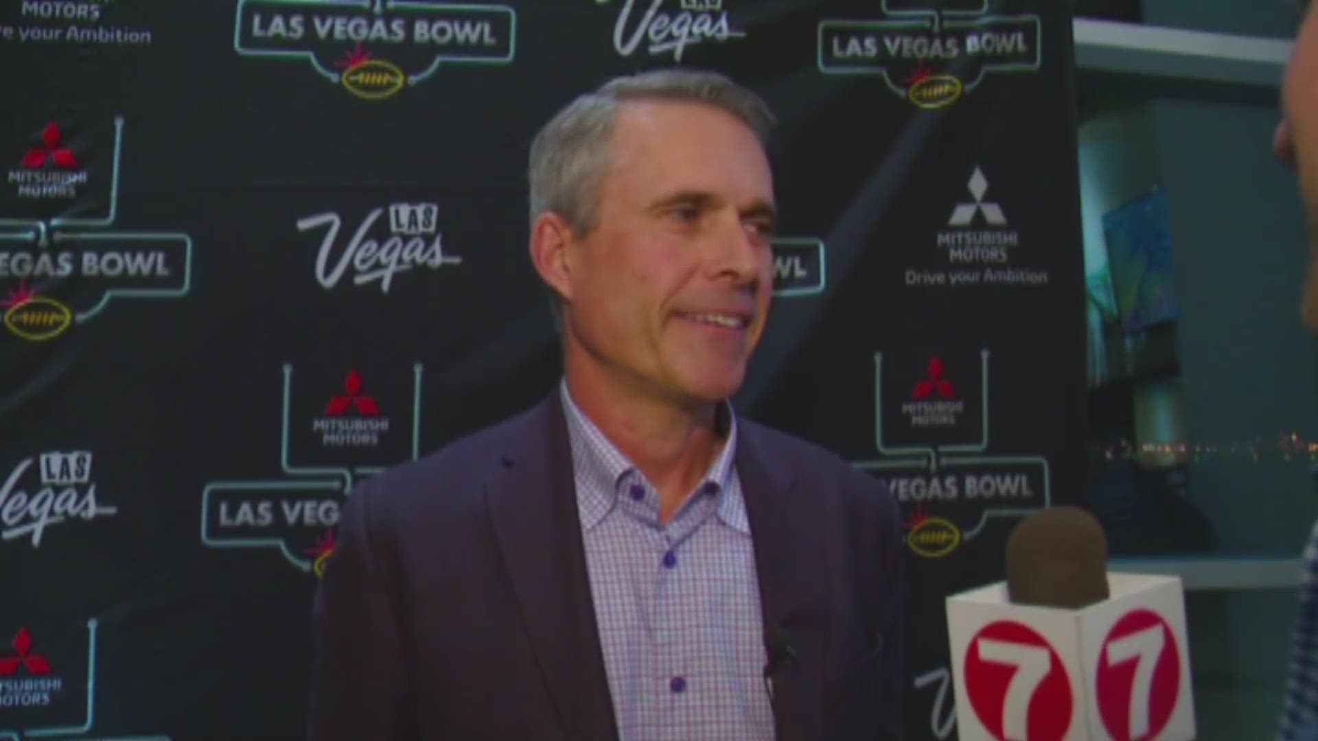 Coach Chris Petersen spoke with the media on Tuesday ahead of this weekend's Las Vegas Bowl.
