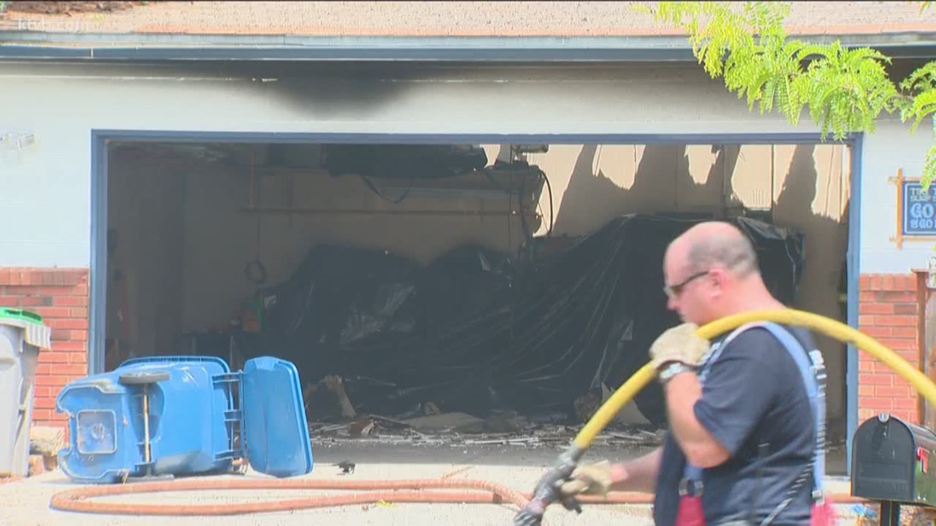 Dog dies in house fire near Curtis Road; firefighter hospitalized ...