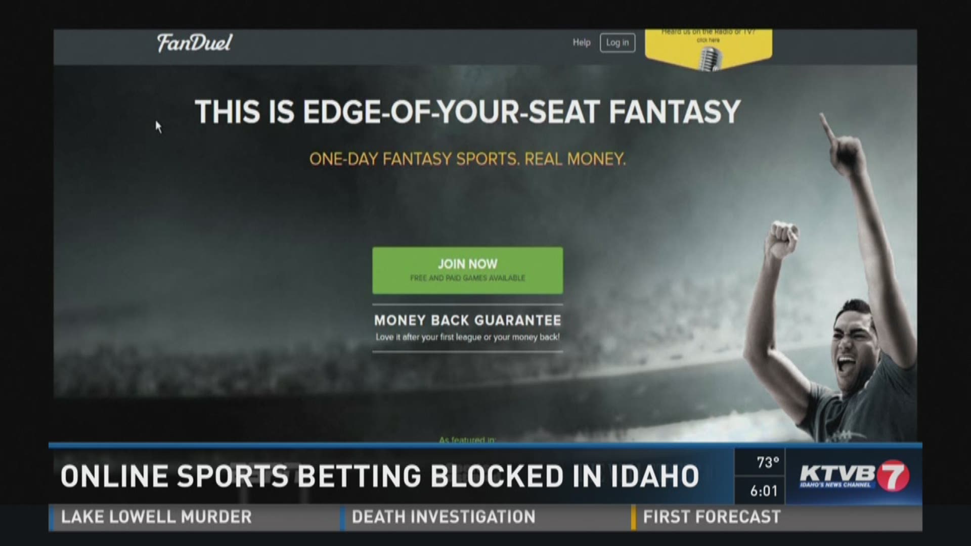 Idahoans can no longer gamble on two popular fantasy sports websites.