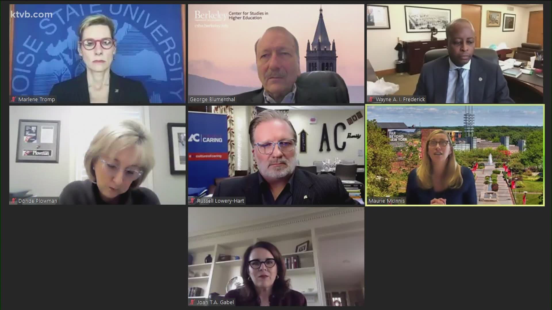 Dr. Marlene Tromp hosted a national virtual roundtable to discuss some of the challenges universities have faced amid the coronavirus pandemic.