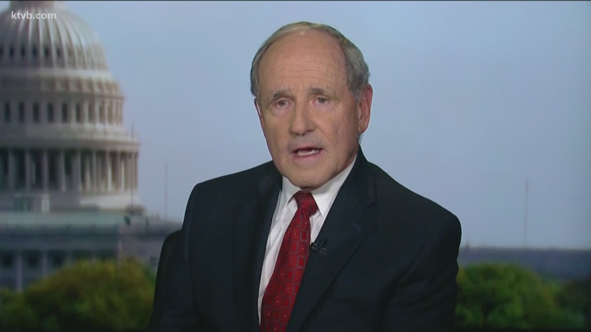 Risch was answering questions at a business roundtable event in Nampa, when the reporter began asking about President Trump's recent comments on Ukraine and China.