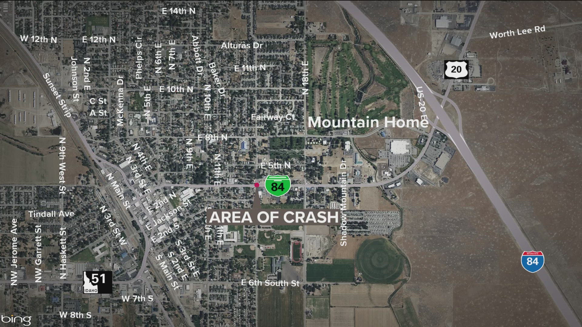 A woman from Mountain Home died after she was struck by a vehicle in a crosswalk, Idaho State Police said.