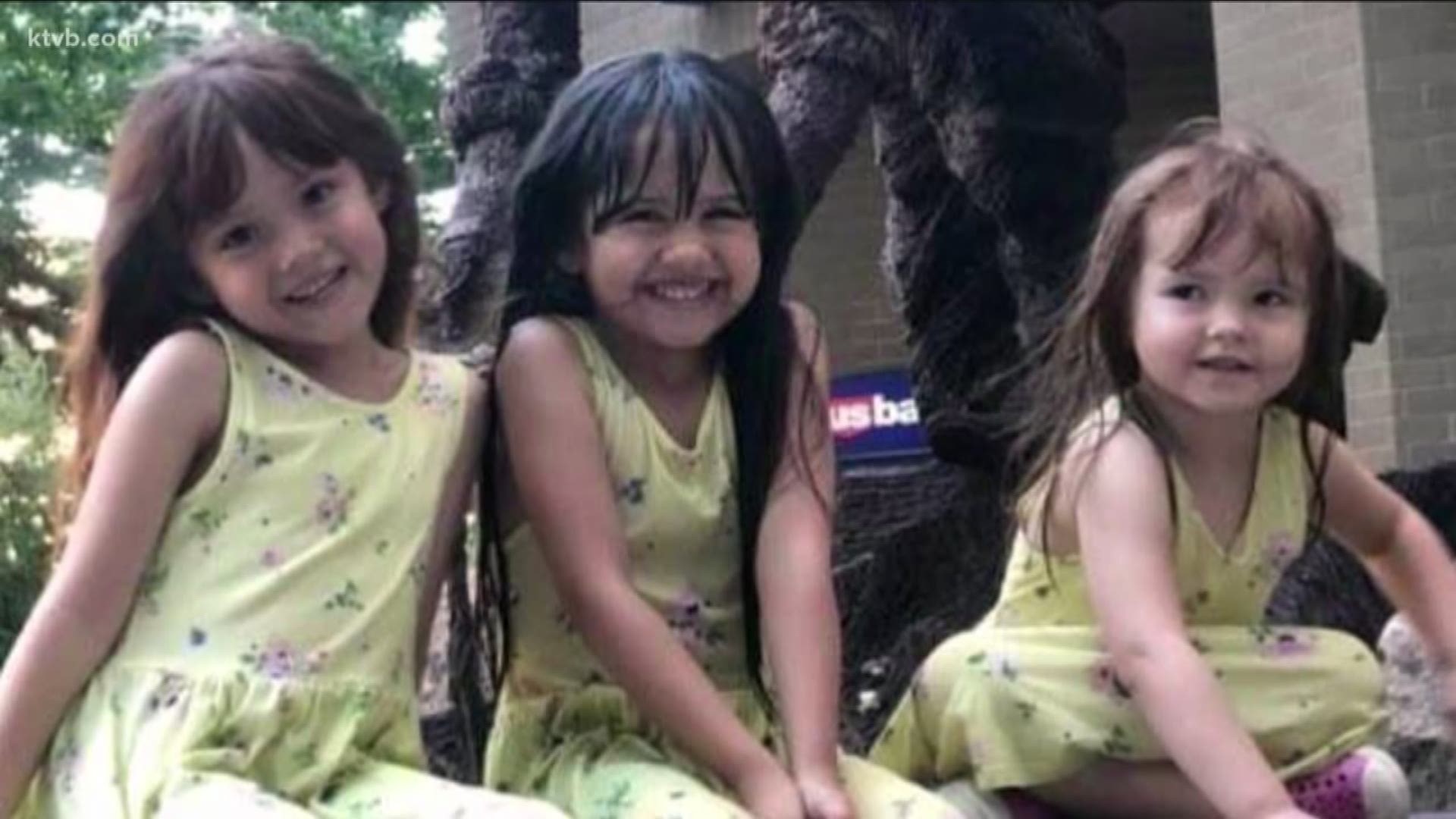 The three sisters were killed after their family's car was hit by a drunk driver on Saturday, police said.