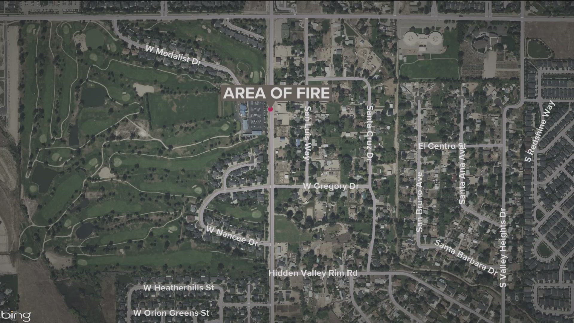 One individual reportedly suffered from minor injuries from the fire. 