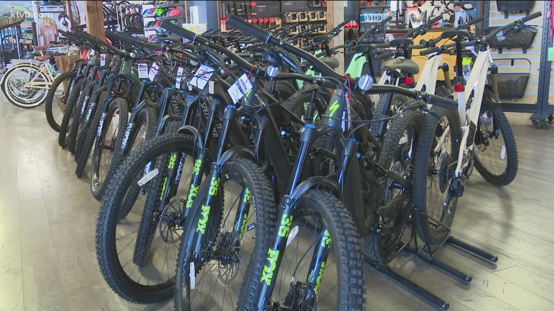 Bike shop owners around Boise said they are seeing more business lately as temperatures start to warm up and the cost to fill up at the pump goes up.