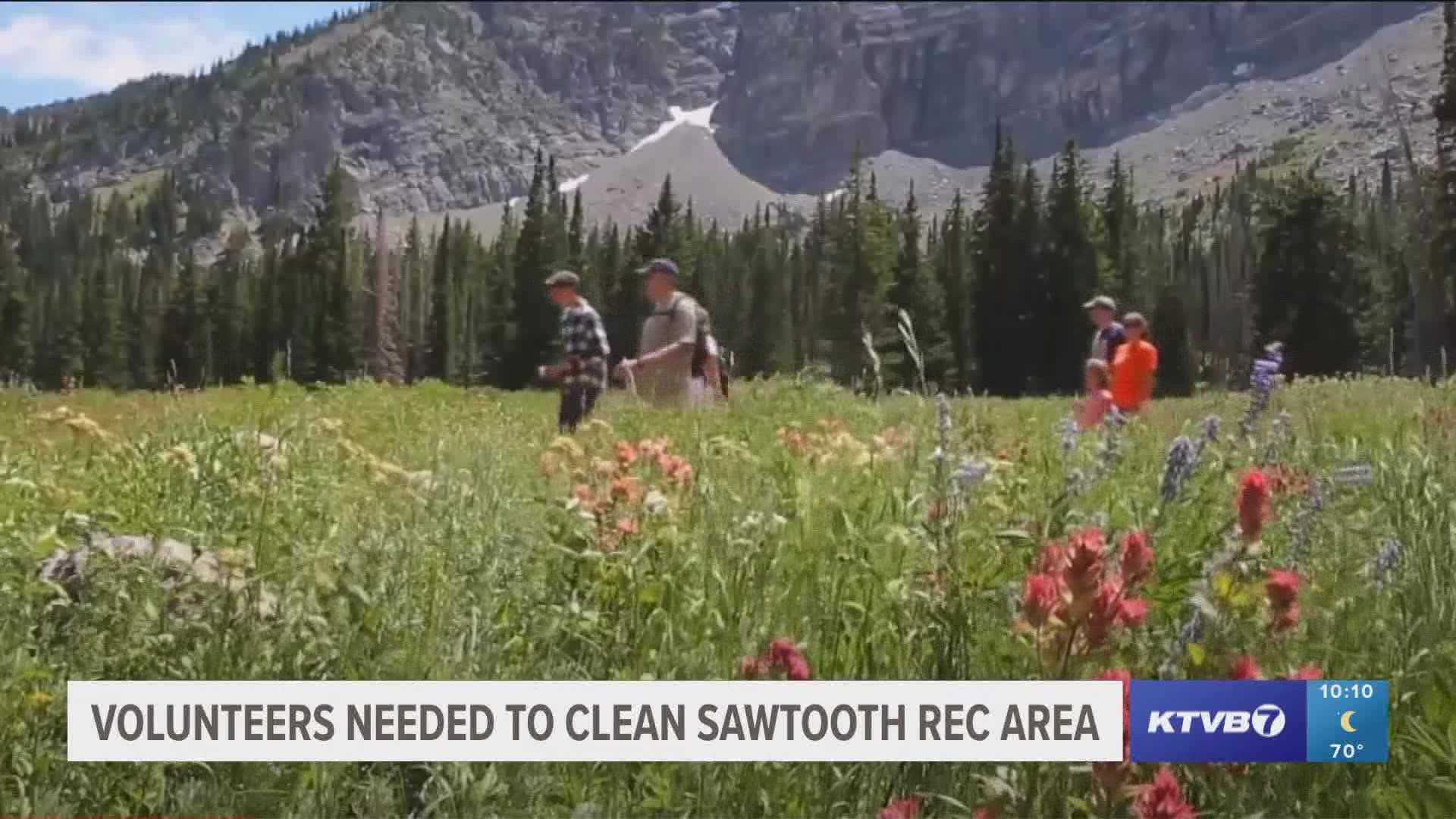 As the third annual clean up event begins, organizations are looking for volunteers to help clean and restore campsites across the Sawtooth National Recreation Area.