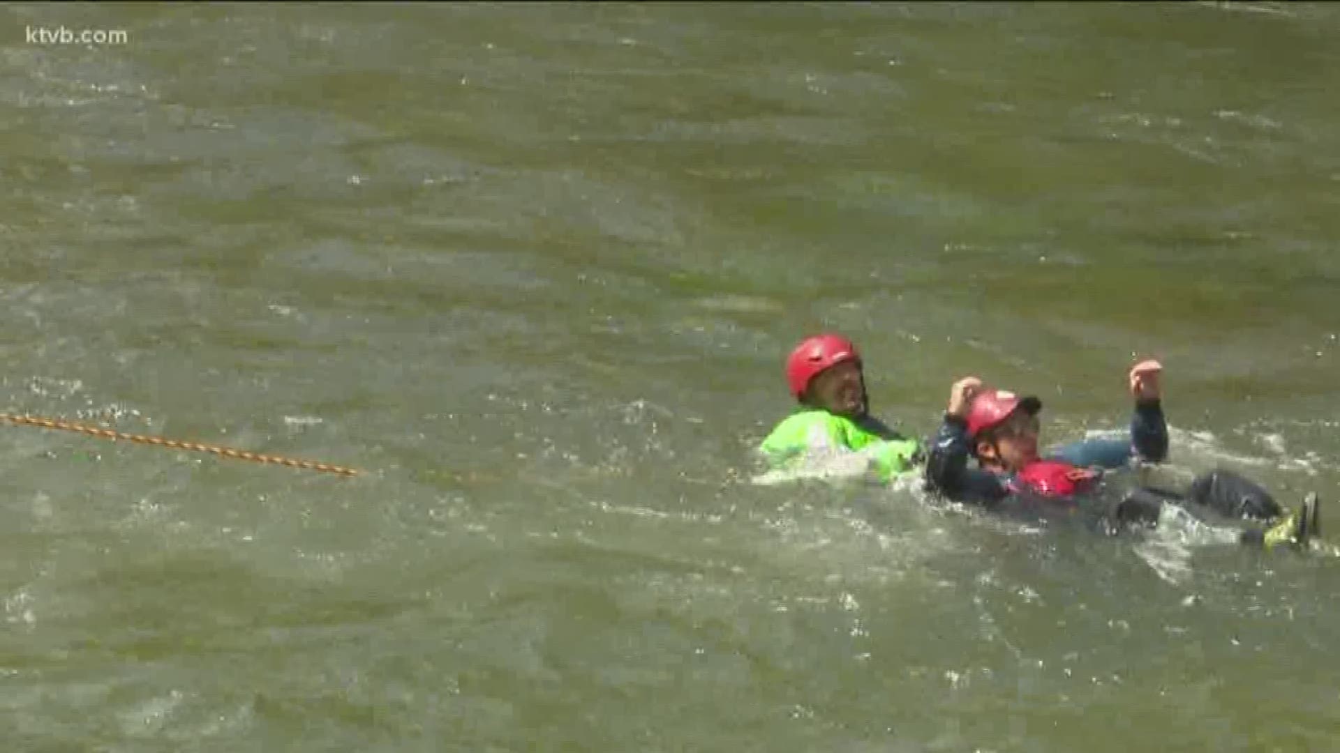 Local firefighters were out in the Boise River Thursday.