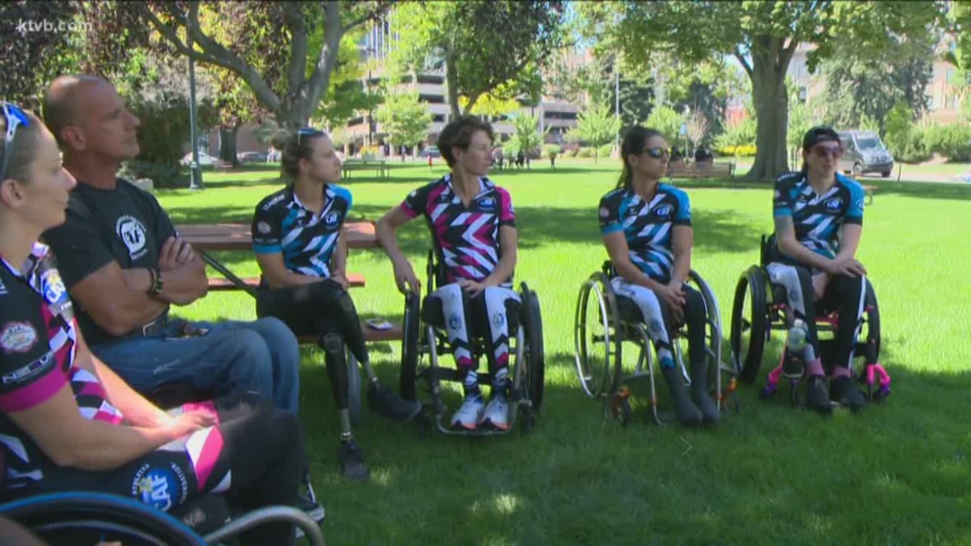 Coached by a wounded veteran, the CAF Women's Handcycling team has brought a paralyzed climber and a woman born during Chernobyl together to find solace and purpose.